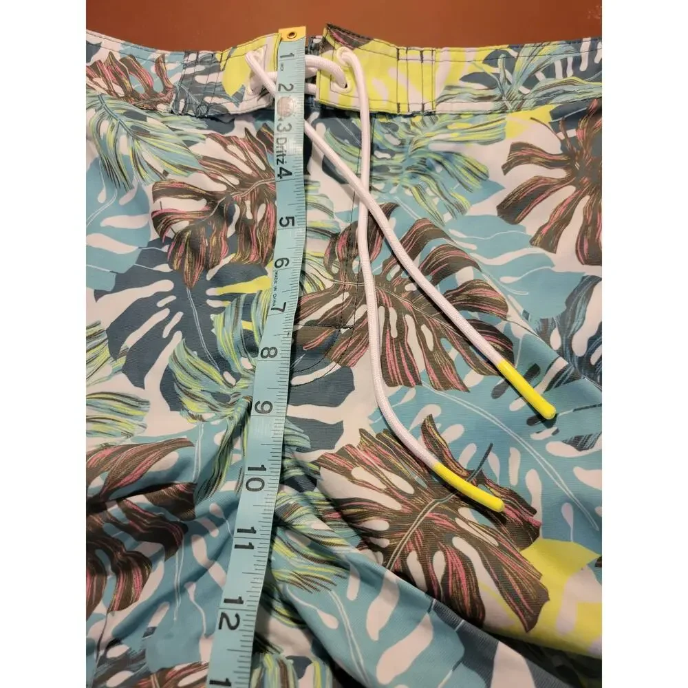 NWT American Eagle Multicolor Tropical Print‎ Board Shorts Men's Size Large